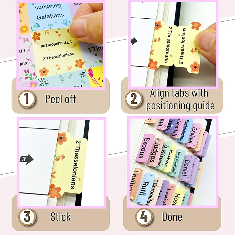 【bible】14点おまとめ Amazon.com : Rose Gold Edge Bible Book Tabs - Laminated, 96